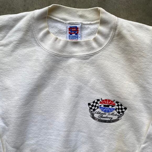 Vintage 90s  I Love Racing Atlanta Speedway Crewneck x XL - Picture 2 of 3